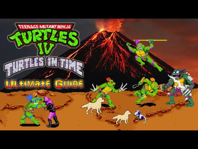 #TMNT Turtles IV: Turtles In Time - SNES - ULTIMATE GUIDE - HARD Mode - ALL Scenes, ALL Bosses, 100%