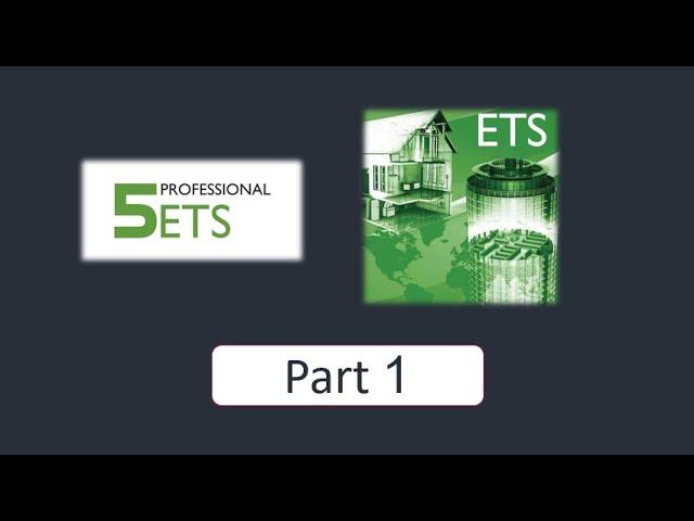 KNX and home automation course/ Programming using ETS5 software/part 1