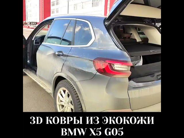 BMW X5 G05 3D ковры из экокожи. Авто коврики из экокожи в салон.