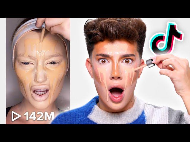 FULL FACE OF TIKTOK VIRAL MAKEUP HACKS!