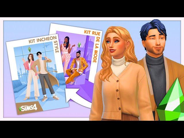 Découverte des Kits Rue de la Mode & Incheon Style + CONCOURS | Sims 4