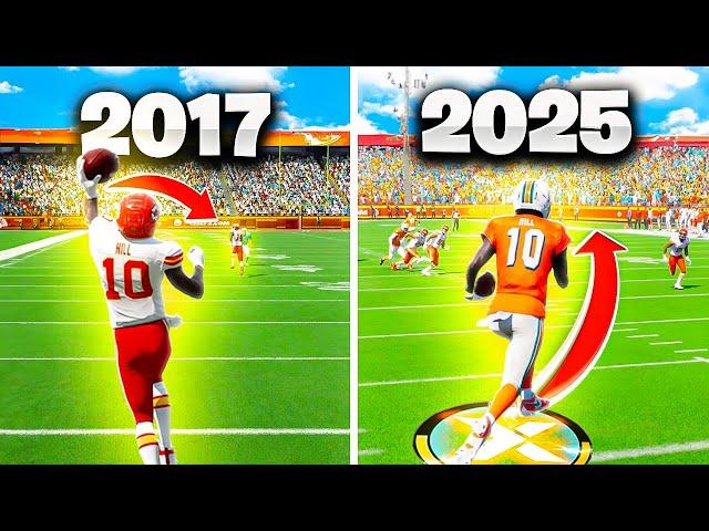 I Tried Scoring A 99 Yard Touchdown With Tyreek Hill In EVERY Madden!!!