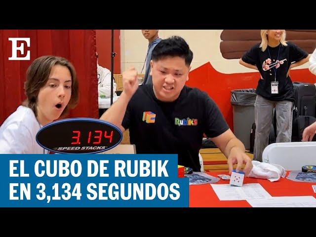 RÉCORD MUNDIAL: Un joven con autismo resuelve el cubo rubik en 3,134 segundos | EL PAÍS