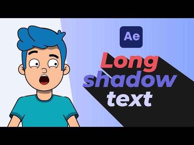 Text Animation with Long Shadow: After Effects Tutorial [2024]