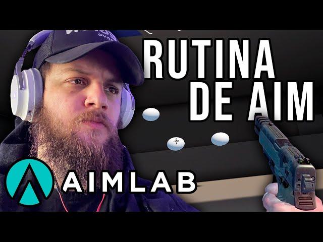 Esta es la RUTINA que hago en AIMLAB para MEJORAR EL AIM