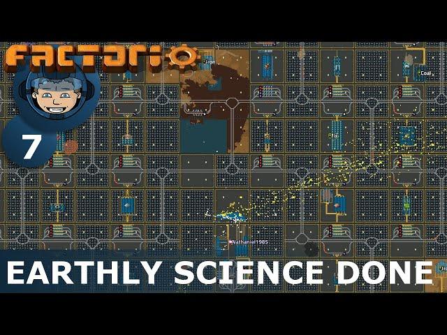 FROM ZERO TO MEGABASE - Factorio: Part 7 - EARTHLY SCIENCE DONE