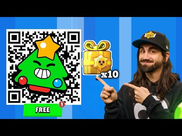 FREE GIFT  CHRISTMAS QR CODE | NEW PIN QR CODE | BRAWL STARS QR CODES