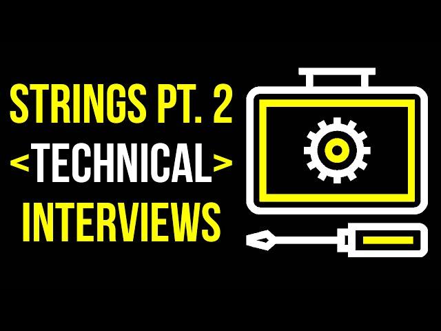 String Manipulation Part 2 for Technical Interviews! Learn about split, compareTo, trim, and more!