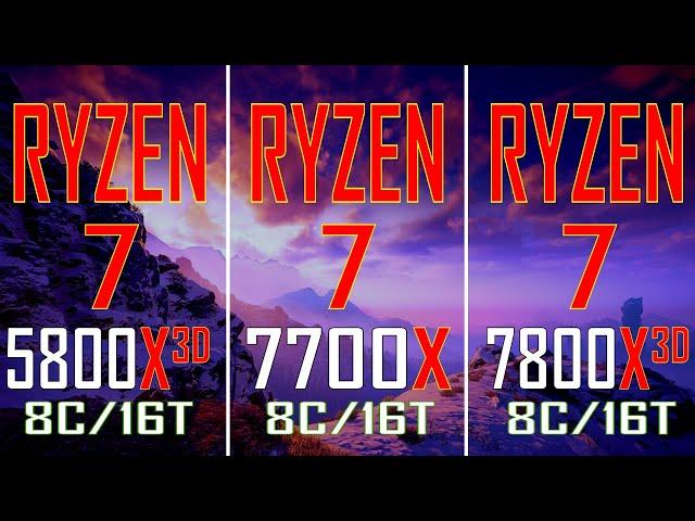 RYZEN 7 7800X3D (SIMULATED) vs RYZEN 7 7700X vs RYZEN 7 5800X3D // PC GAMES BENCHMARK TEST ||