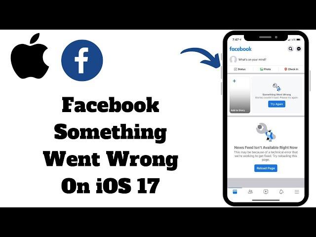 How To Fix Facebook Something Went Wrong iPhone