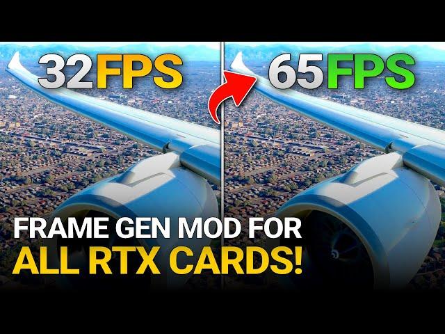 MSFS Frame Gen Mod For ALL RTX NVIDIA GPUs - Setup Guide and Analysis