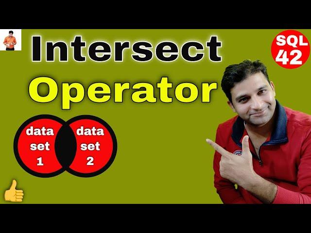 Intersect Operator in Oracle sql