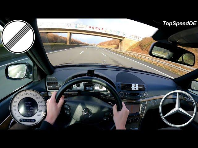 MERCEDES BENZ W211 E350 POV *TOPSPEED* DRIVE ON AUTOBAHN 272HP