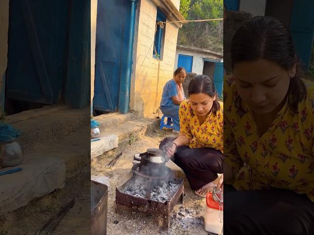 Gao me aaram nahi kaam h️️ #devbhoomi #nehabisht #viral #cooking #pahadiculture #pahadi #food