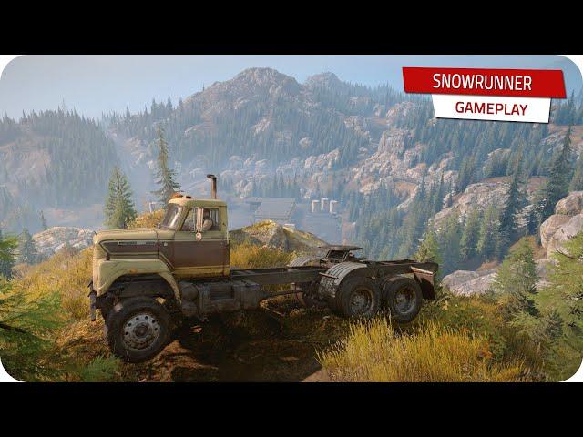 SnowRunner  Michigan #10 Black River - RESCUE Mission (Drowned Scout Truck) 2K gameplay