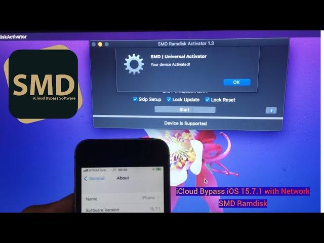 iCloud Bypass iOS 15.7.1 with Network SMD Ramdisk