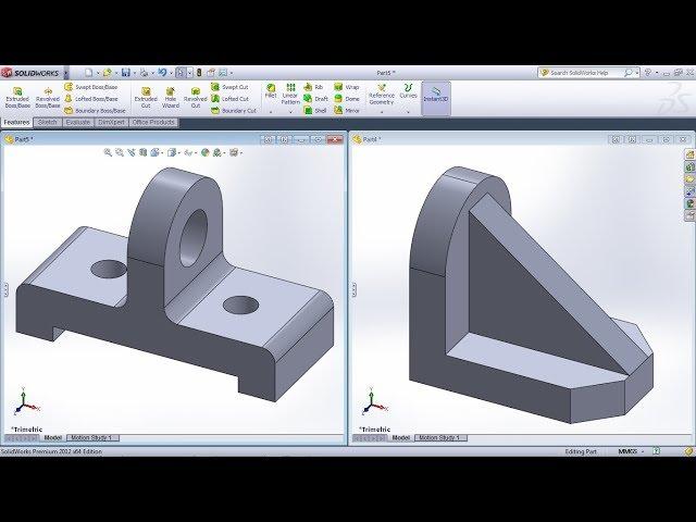 SolidWorks Practice Exercises for Beginners - 5 | SolidWorks Part Modeling Tutorial