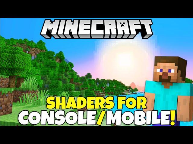 Mojang Released SHADERS For Minecraft Consoles & Mobile! Minecraft Bedrock Shaders