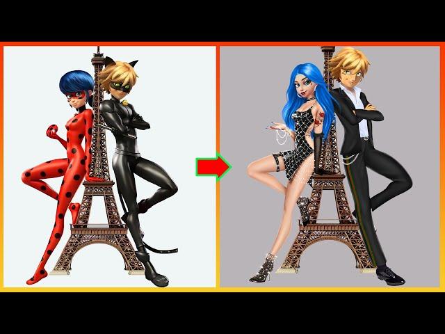 Ladybug Catnoir Miraculous Transformation Bad Girl, Bad Boy In Effiel Tower GLOW UP New Episode