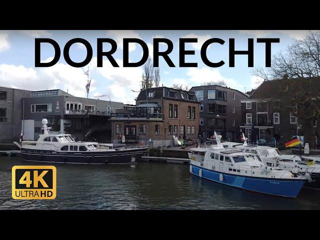 Charming Streets of Dordrecht, Netherland | 4K Walking Video