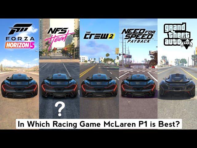 McLaren P1 Comparison in NFS Heat, The Crew 2, Forza Horizon 5 & 4, NFS Payback & Rivals, GTA 5