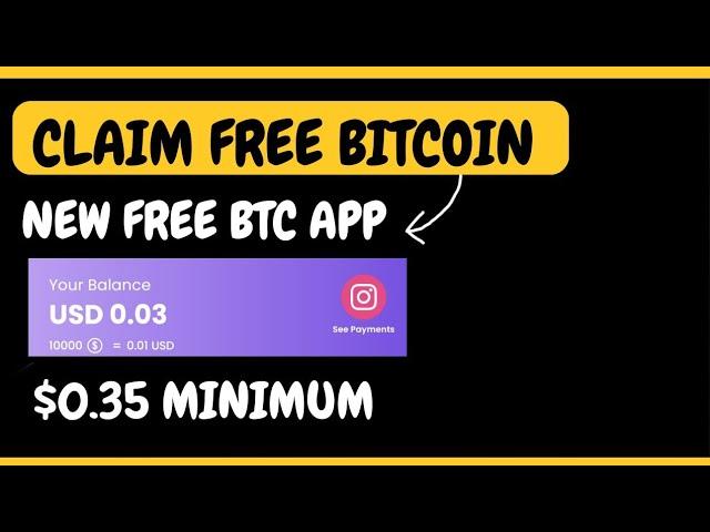 Claim Free BTC : New Money App Review, claim and share BTC by watching ads