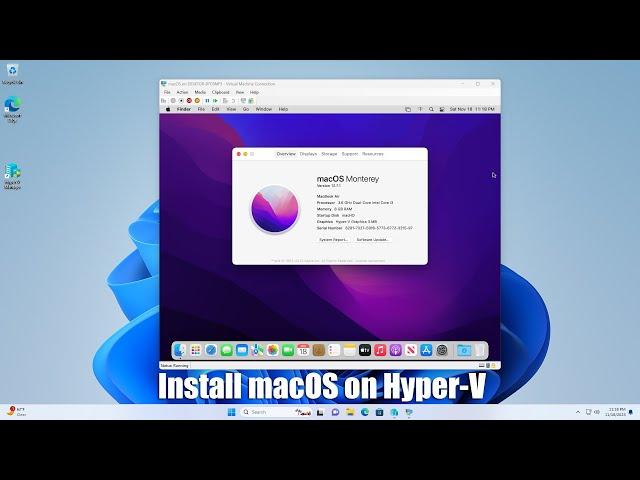 How to install macOS on Hyper-V