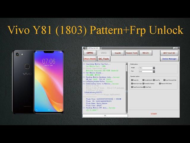 Vivo Y81 (1803) Pattern Unlock MRT 2021