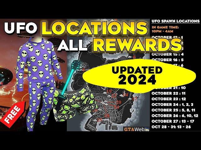 UFO Spawn Locations With Map & All Rewards 2024 in GTA 5 Online (UPDATED)