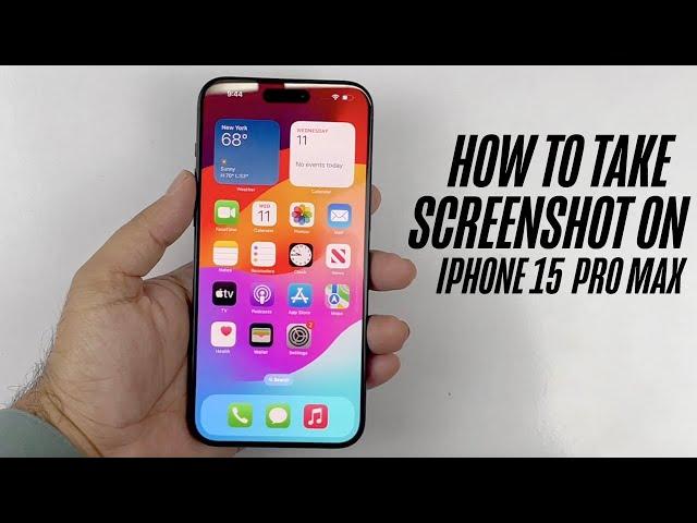 iPhone 15 / 15 Pro / Max How to take Screenshot ( 3 Super New Ways)