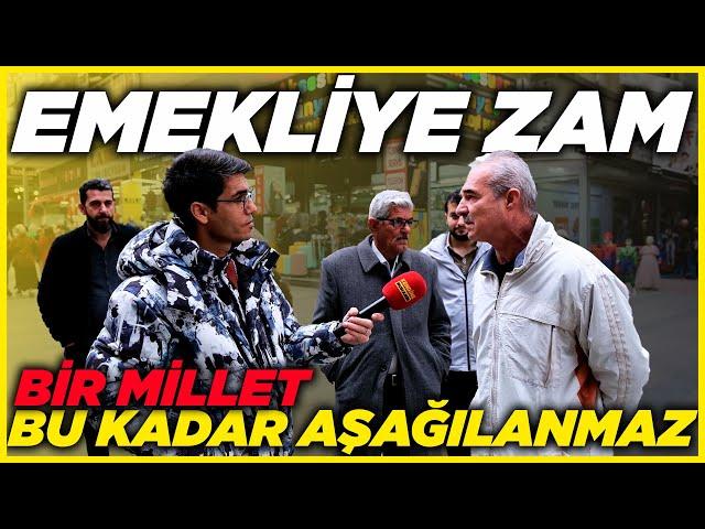 EMEKLİYE ZAM! "BİR MİLLET BU KADAR AŞAĞILANMAZ" | Sokak Röportajları