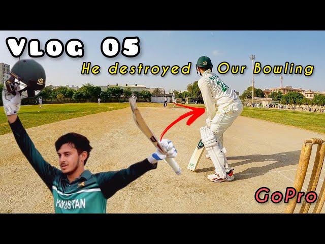 SAAD BAIG U19 Captain's Brilliant Inning Against US | #cricket #gopro #views #vlog