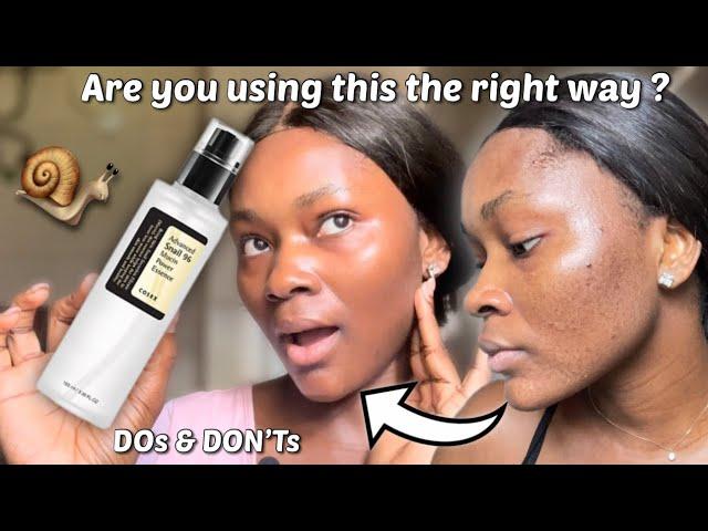 HOW TO PROPERLY USE THE ADVANCED COSRX SNAIL 96 MUCIN POWER ESSENCE | How to properly layer