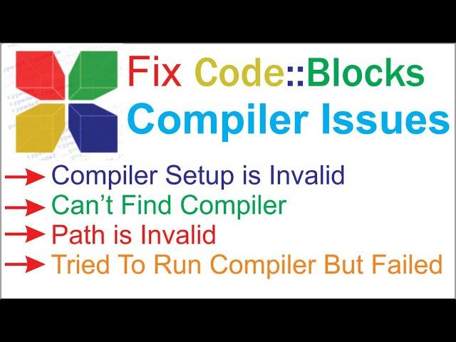 Fix Code Blocks Environment Error Can't find compiler executable in your search path