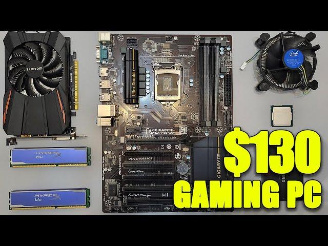 I5 4570 + GTX 1050 Ti 4GB | 130$ Budget Gaming PC Build | 4K