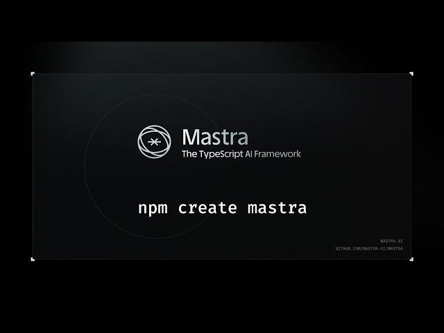 Mastra Demo - The Typescript AI Agent Framework