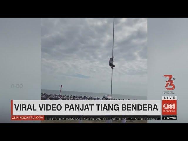 Viral Video Panjat Tiang Bendera, Menpora Akan Undang Bocah Pemanjat Tiang