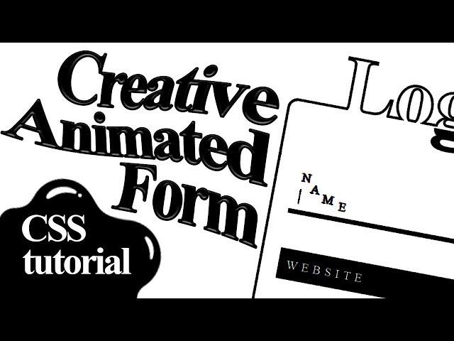 CSS Login Form Animation With Wave Placeholder Text Effect - CSS3 & HTML5 Tutorial for Beginners