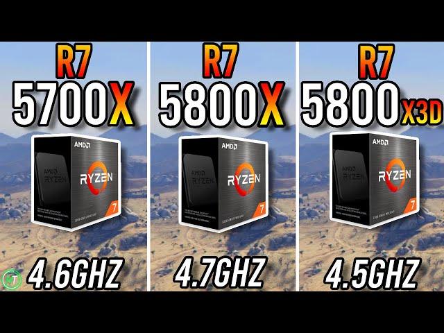 Ryzen 7 5700X vs Ryzen 7 5800X vs Ryzen 7 5800X3D