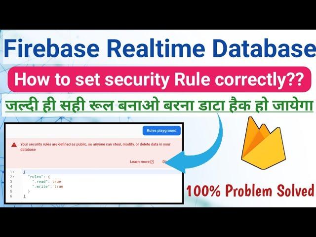 Firebase Realtime Database sequrity rules for securing data 2024.