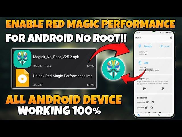 Enable Red Magic Performance For Android With Magisk Module No Root | Max FPS & Fix Lag!