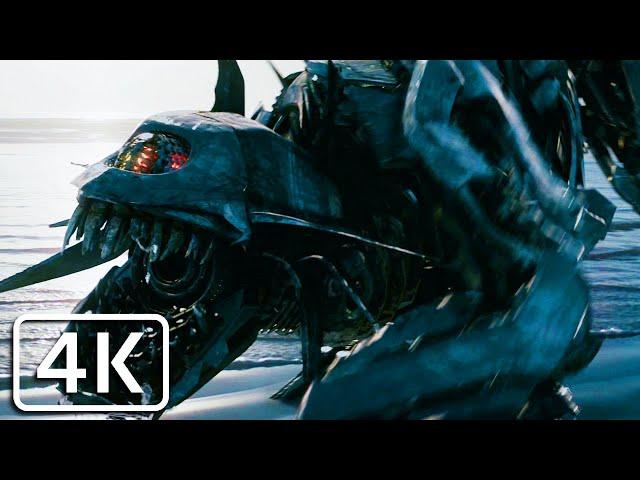 Transformers 2 - Ravage attacks Secret Military Base Scene [4K]