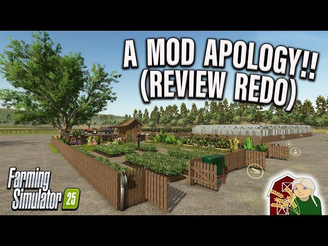 GARDEN GOOF!! NEW MOD (REVIEW REDO!) ON FARMING SIMULATOR 25 | PS5 (Review) for 12th Mar 25.