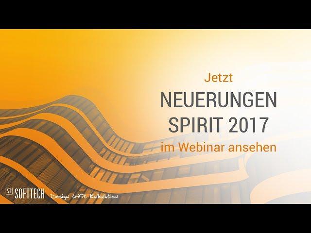 SPIRIT 2017 – Neuerungen und erste Einblicke in CAD-Software SPIRIT - Tutorial