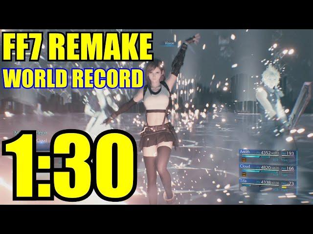 【FF7R】| Top Secrets 1:30 Seconds ▰  SpeedRun World Record (Former)【Final Fantasy 7 Remake】