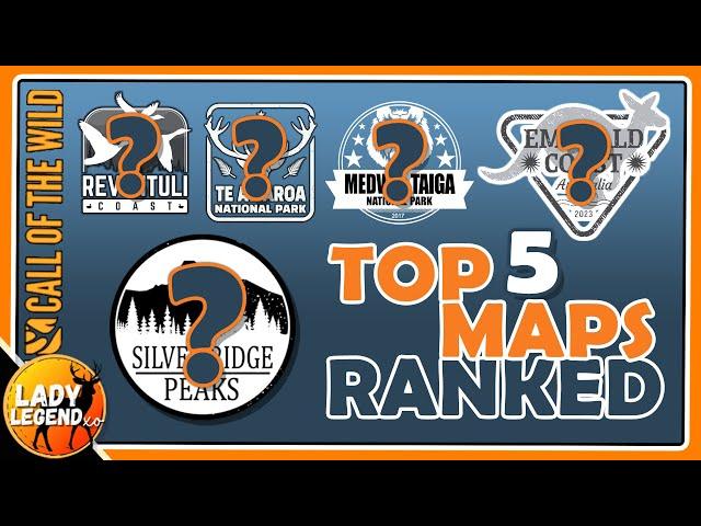My TOP 5 MOST HUNTED MAPS & WHY in Call of the Wild 2024!!!
