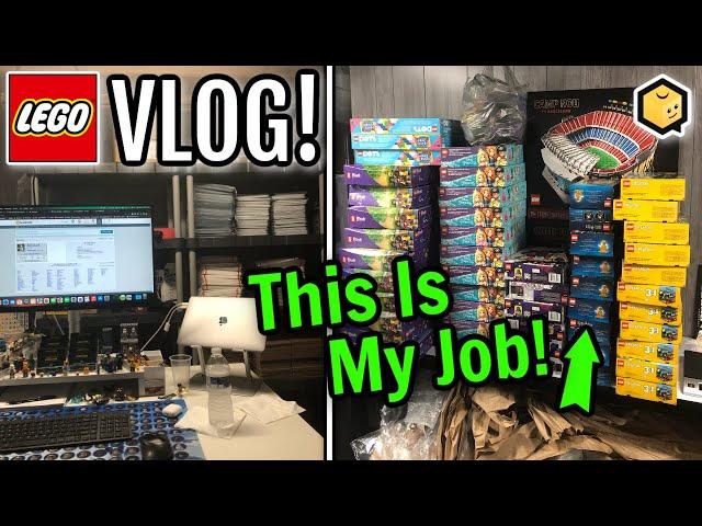 Parting Out LEGO Sets For Bricklink FULL-TIME! The Hectic Week of a Bricklink Seller! | LEGO Vlog #5