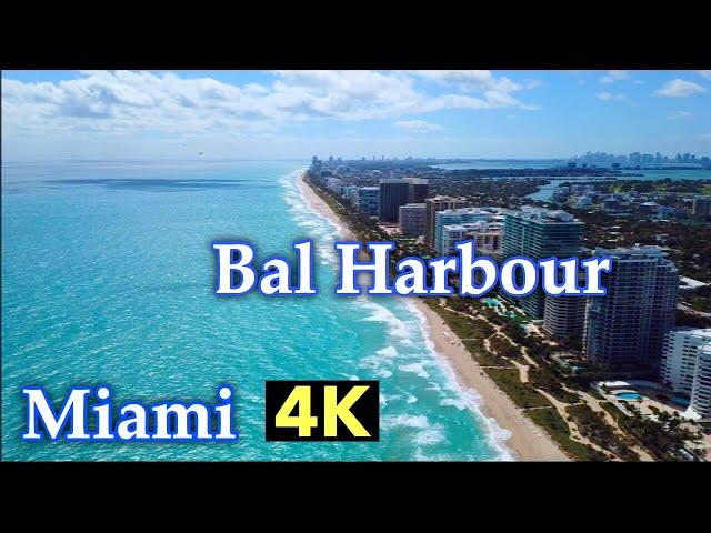 Bal Harbour Beach Miami Drone 4K