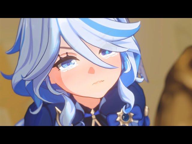 Furina plays rock paper scissors | Crying Furina X Aqua Konosuba