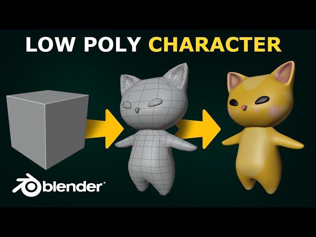 Low Poly Blender Character: Beginners Step By Step Tutorial